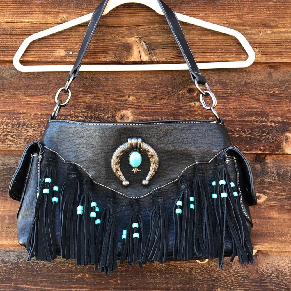 Blazin Roxx purse! Like New,black,turquoise,silver